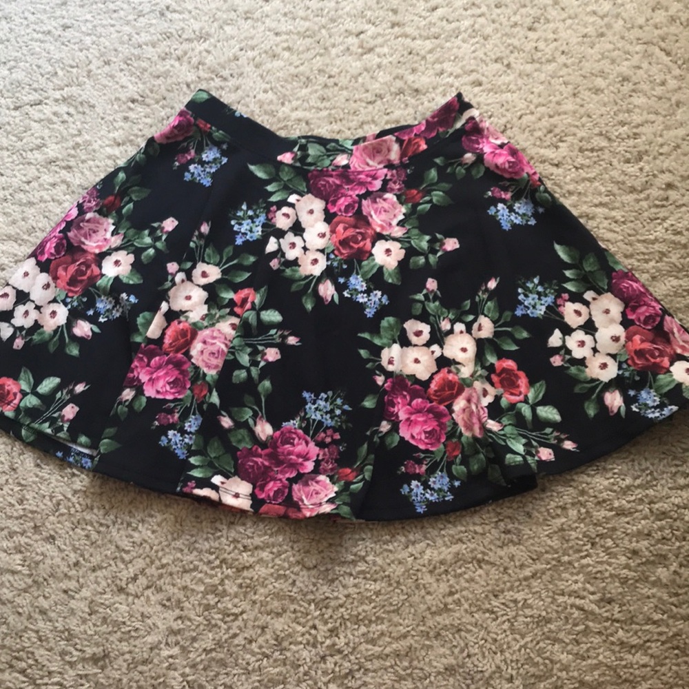 Floral Skater skirt